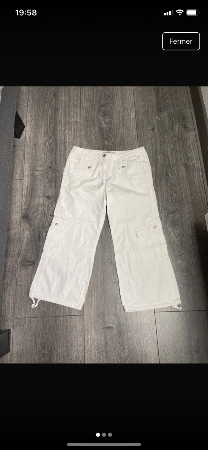 Pantacourt femme blanc Jennyfer taille 36