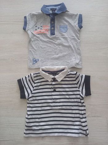 Lot de 2 polos garçon 6 mois