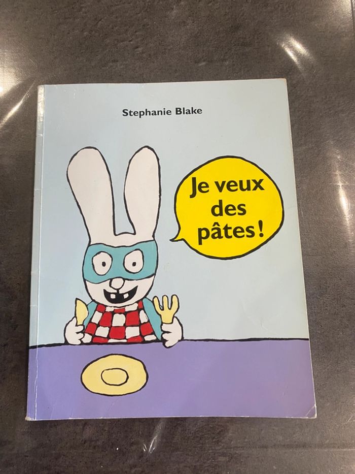 Livre je veux des pâte