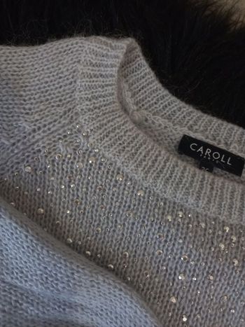 Pull doux strass