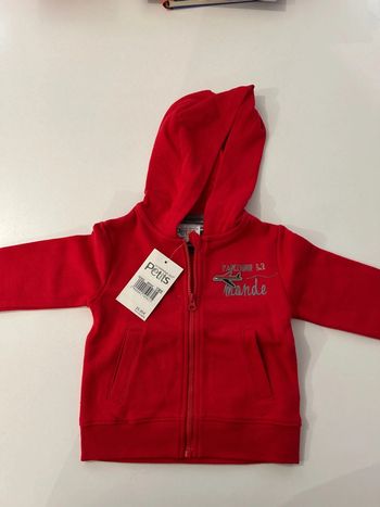 Gilet sweat capuche La compagnie des petits 12 mois