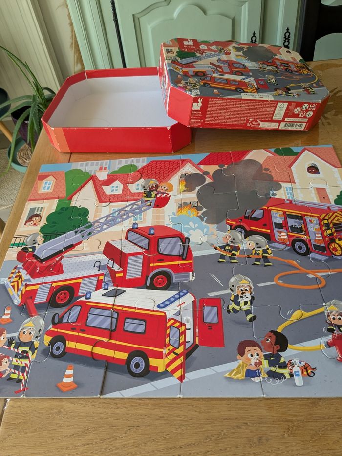 Puzzle 24 pieces pompier