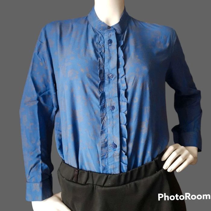 Blouse bleue taille L