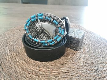 Ceinture de cowboy country tête de cheval
