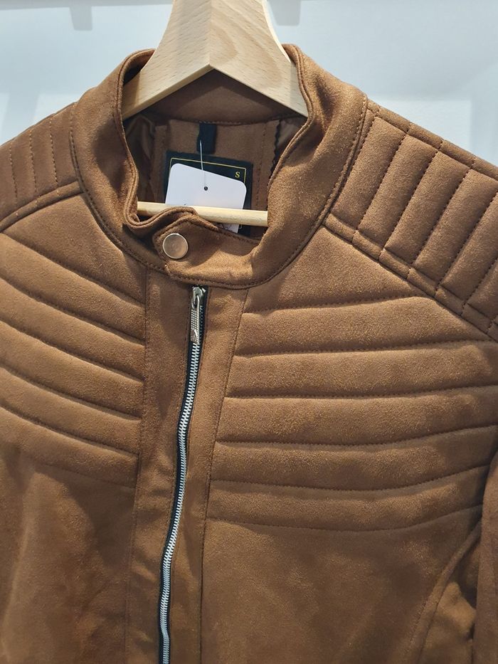 Veste perfecto suédine San Francisco Taille S (taille petit) - photo numéro 2