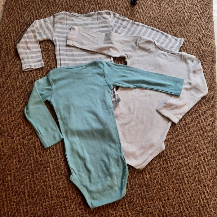 Lot de 3 bodies coton bio Poco Piano 24 mois 86/92 cm - photo numéro 2