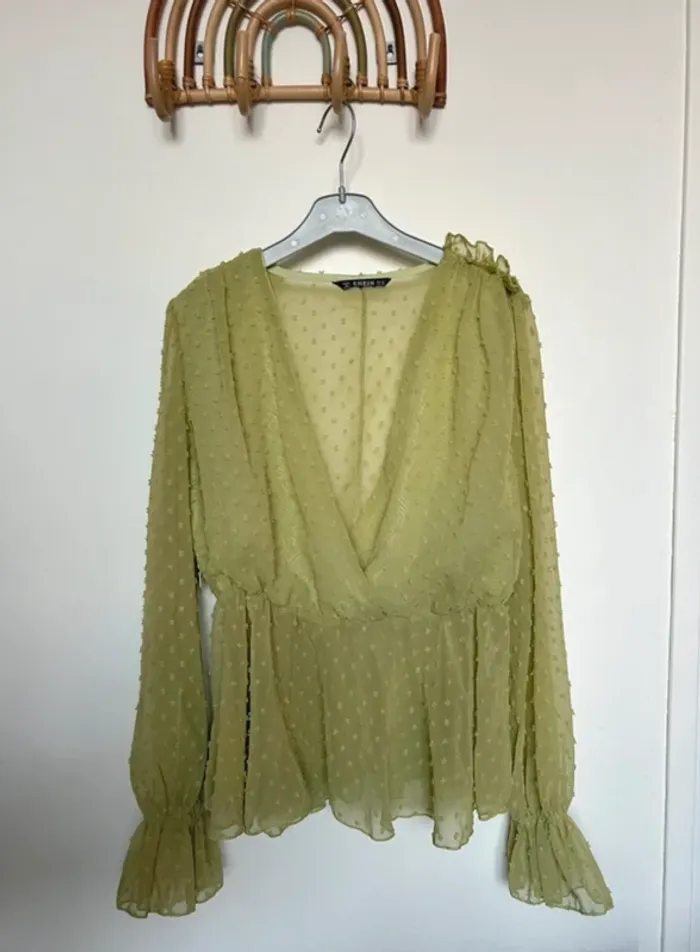 Blouse verte Shein taille XS