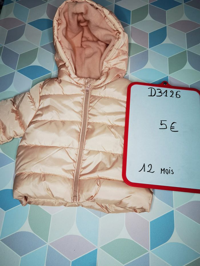 D3126 - doudoune fille 12 mois - photo numéro 3