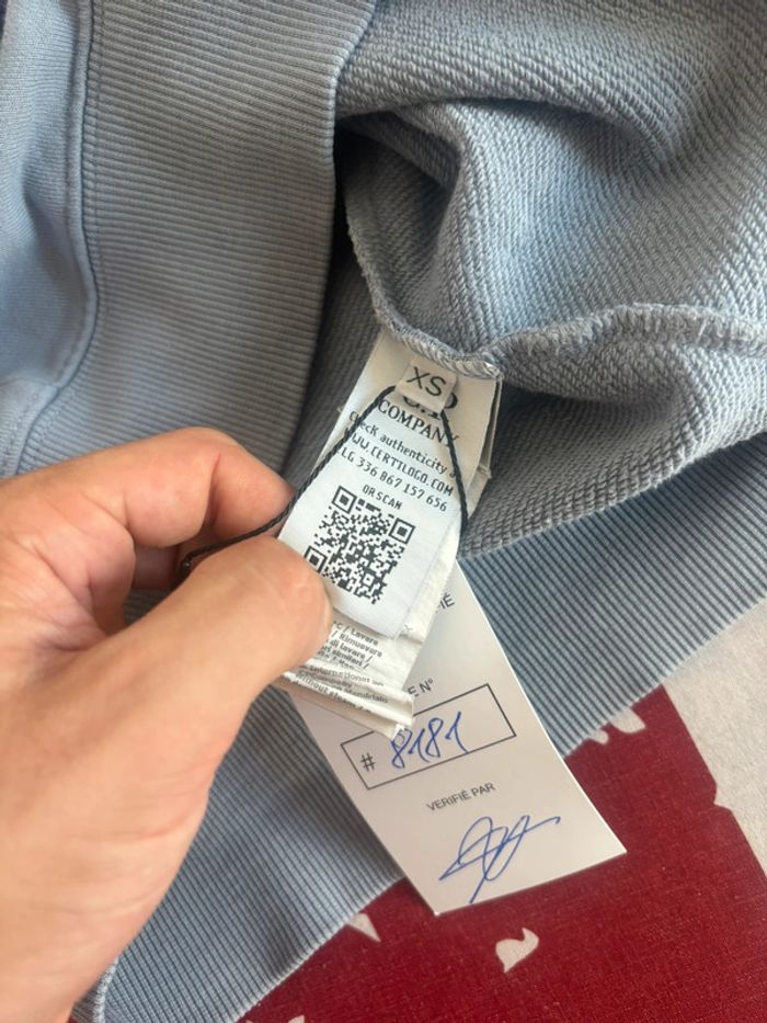 Sweat C.P Company taille xs bleu clair - photo numéro 8
