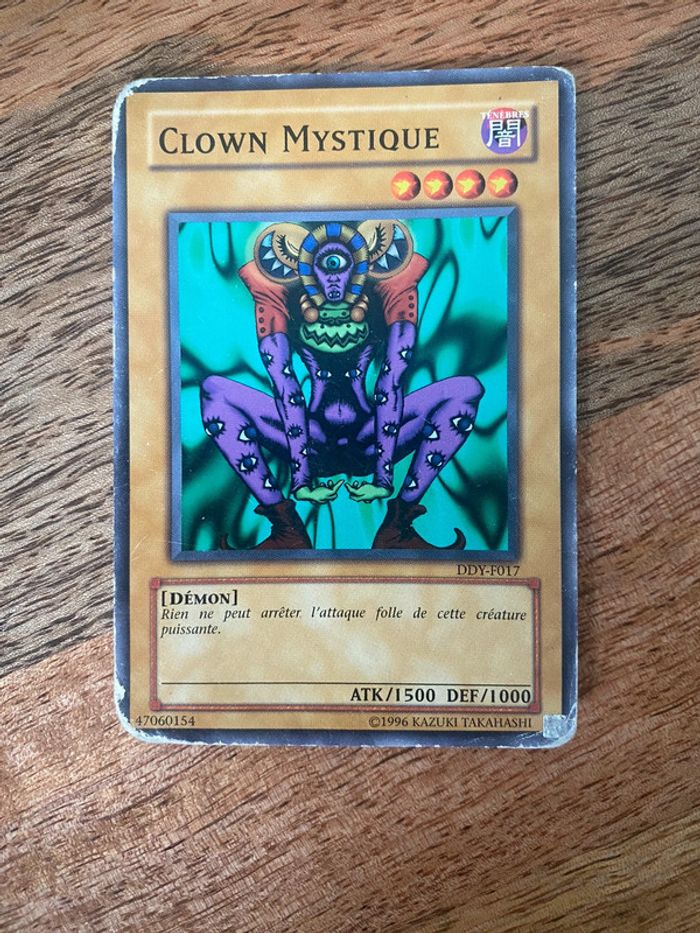 Carte Yu-Gi-Oh! Clown mystique DDY-F017 1996