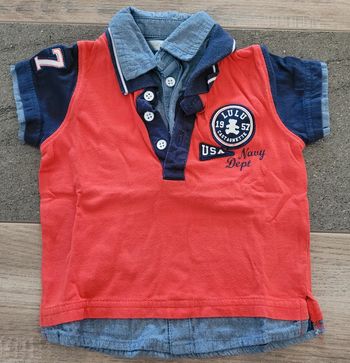 Polo manches courtes collection lulu castagnette- gemo 12 mois