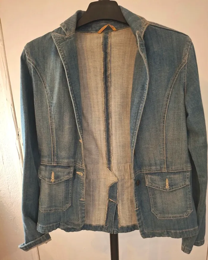 Veste blazer jean - photo numéro 3
