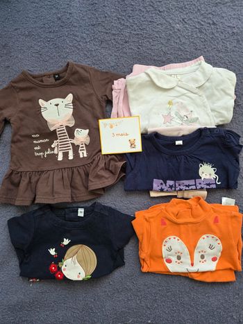 Lot ensemble printemps fille 3 mois