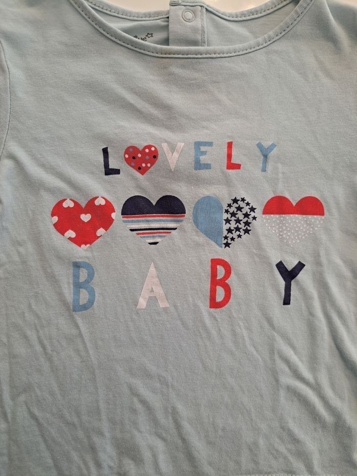Lot de 4 t-shirts ML fille 24 mois TBE - photo numéro 2