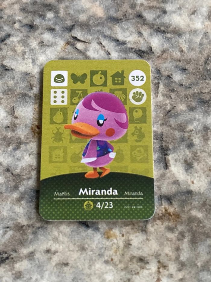 mini carte amiibo Miranda