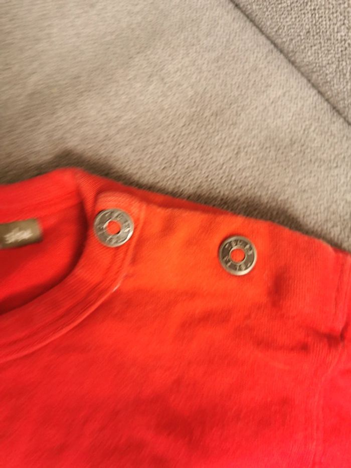 Haut tee shirt manches longues 3 ans garçon rouge - photo numéro 4
