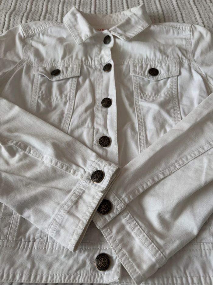 Veste en jean blanche / Taille 36 - photo numéro 4