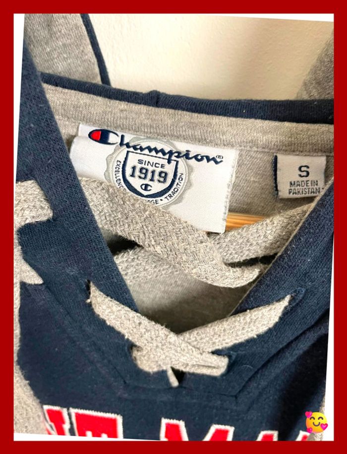 🧥 Sweat Champion Saint Mary’s Cardinals – Taille S – Bleu marine – Broderie – Épais - photo numéro 7