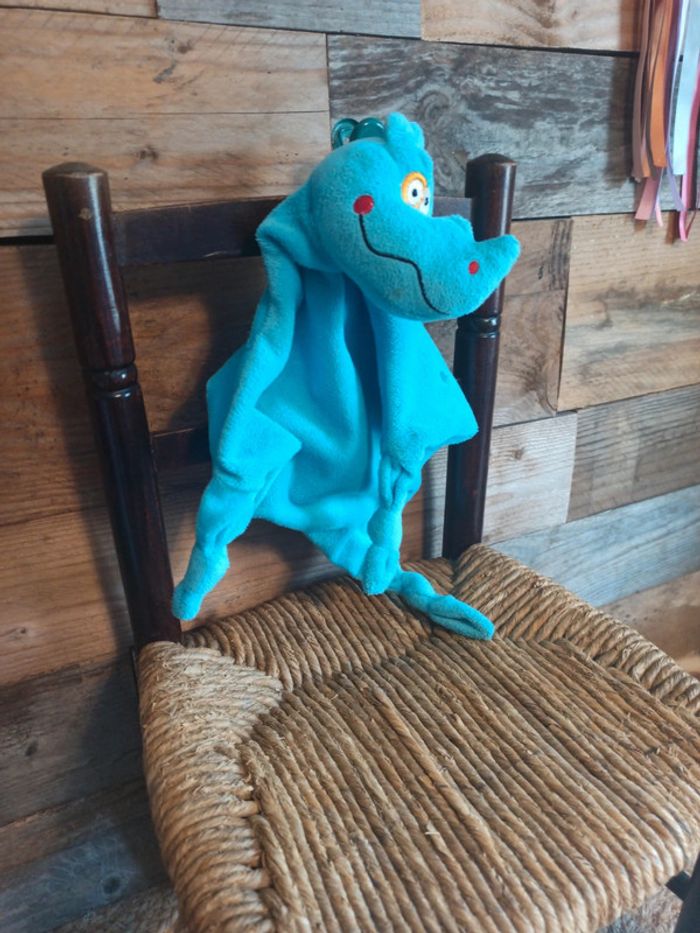 Doudou rhinocéros carré blanc tbe - photo numéro 3