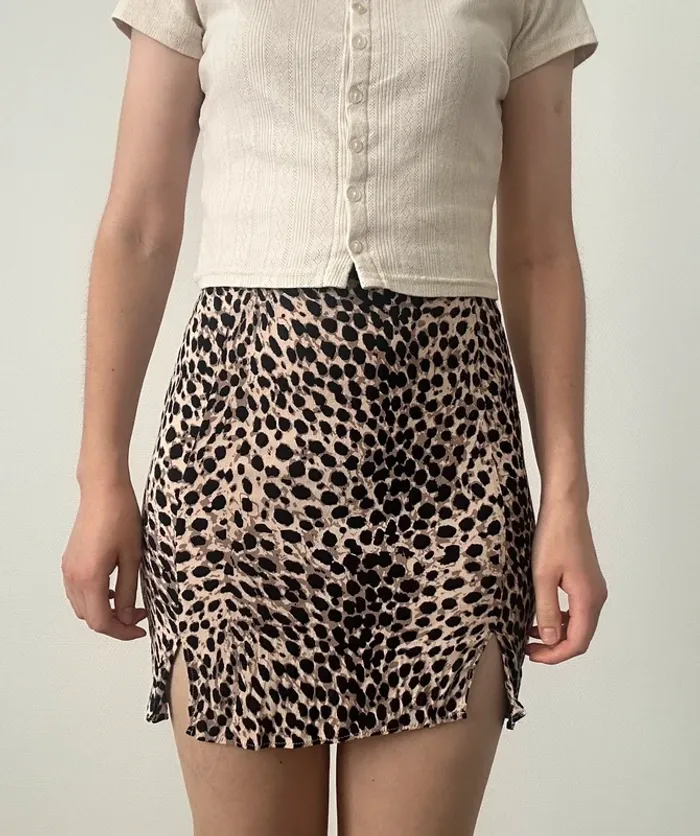 Jupe taille haute motif léopard - photo numéro 7