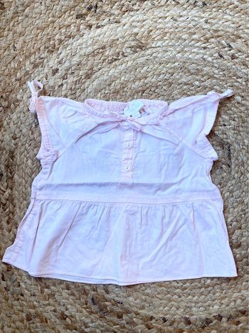 Chemisier jacadi, manches courtes, fille 6 mois