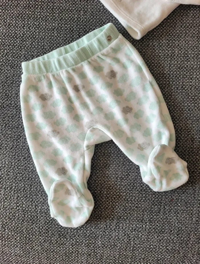 Pyjama velours 2 pièces 3 mois - photo numéro 3