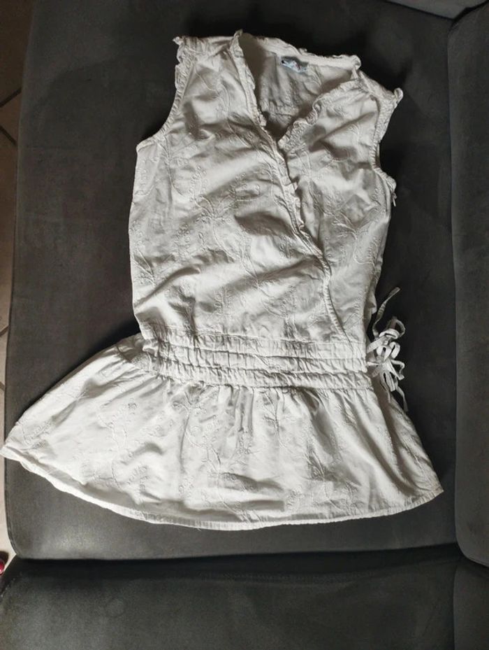 Chemisier coton sans manches