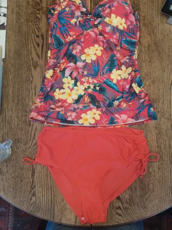 Magnifique Tankini et slip Paprika fr 44 taille 1
