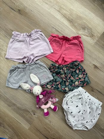 Lot 4 petits shirts + 2 bloomer taille 24 mois