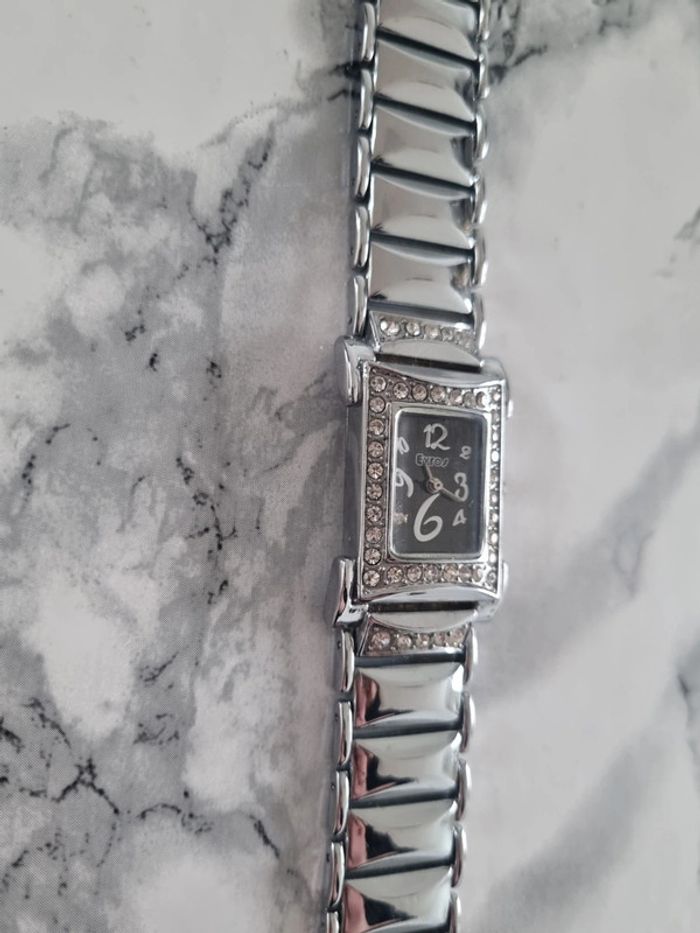 Montre argenté strass Année '90 - photo numéro 8
