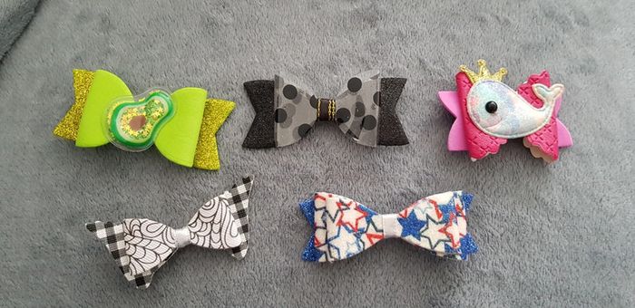 Lot de 5 pinces croco