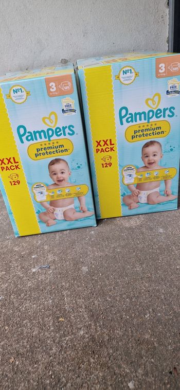 45 euro les 2 XXL pack pampers premium protection taille 3