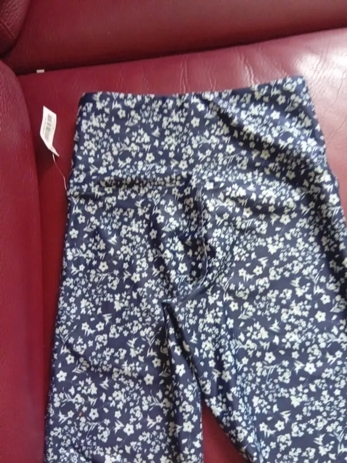 Legging taille S à fleurs - photo numéro 4