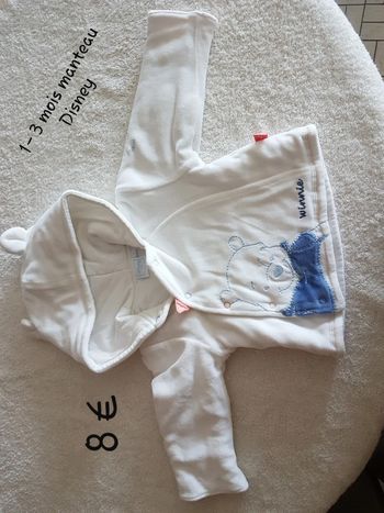 Manteau bebe 1-3 mois Disney
