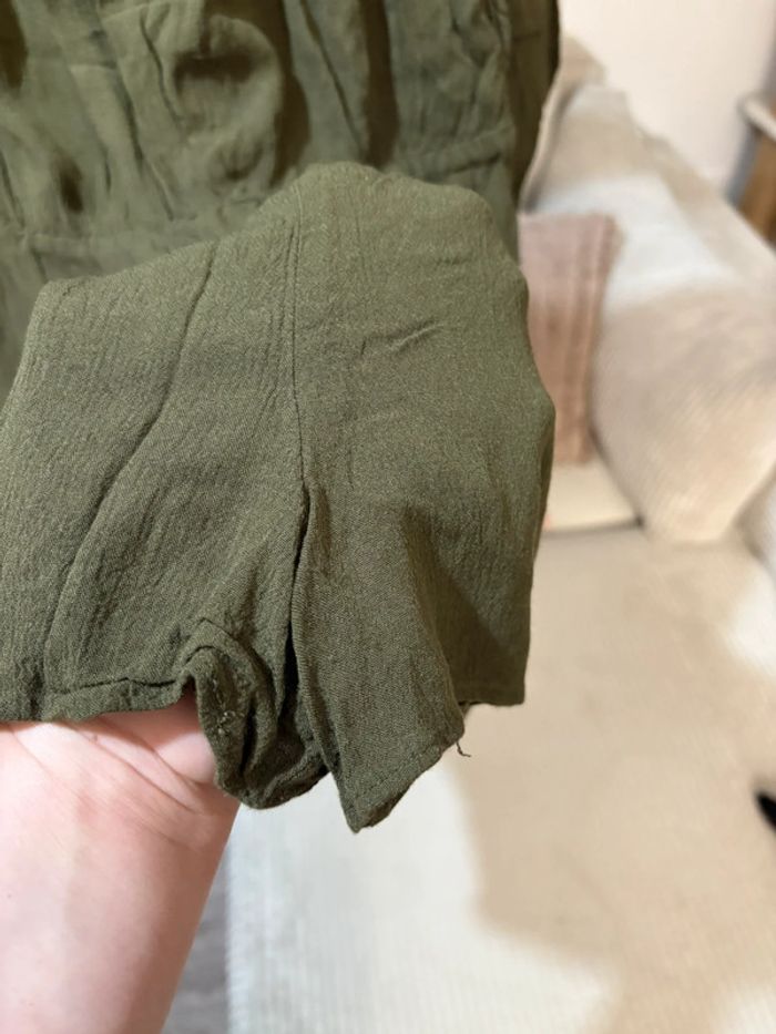 Très belle combi short vert kaki - photo numéro 5