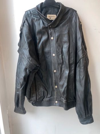 Veste en cuir véritable