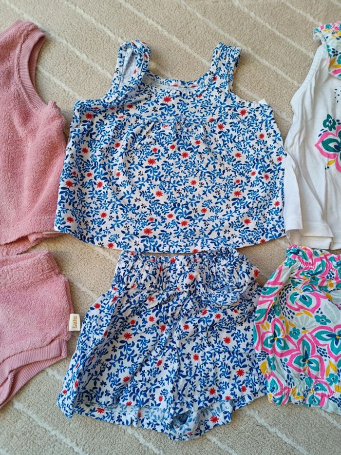 Lot ensembles short été tee shirt été 6 mois - photo numéro 5