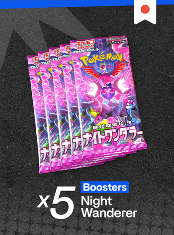 Lot 5 Boosters Pokémon : Night Wanderer (Japonais) sv6a