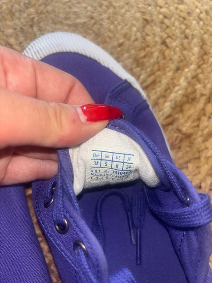 Basket le coq sportif violette - photo numéro 6