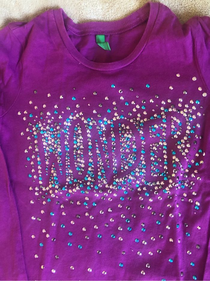 T-shirt manches longues strass - photo numéro 2