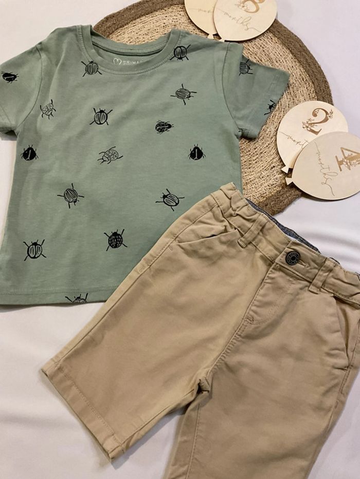 Ensemble garçon teeshirt short - photo numéro 4