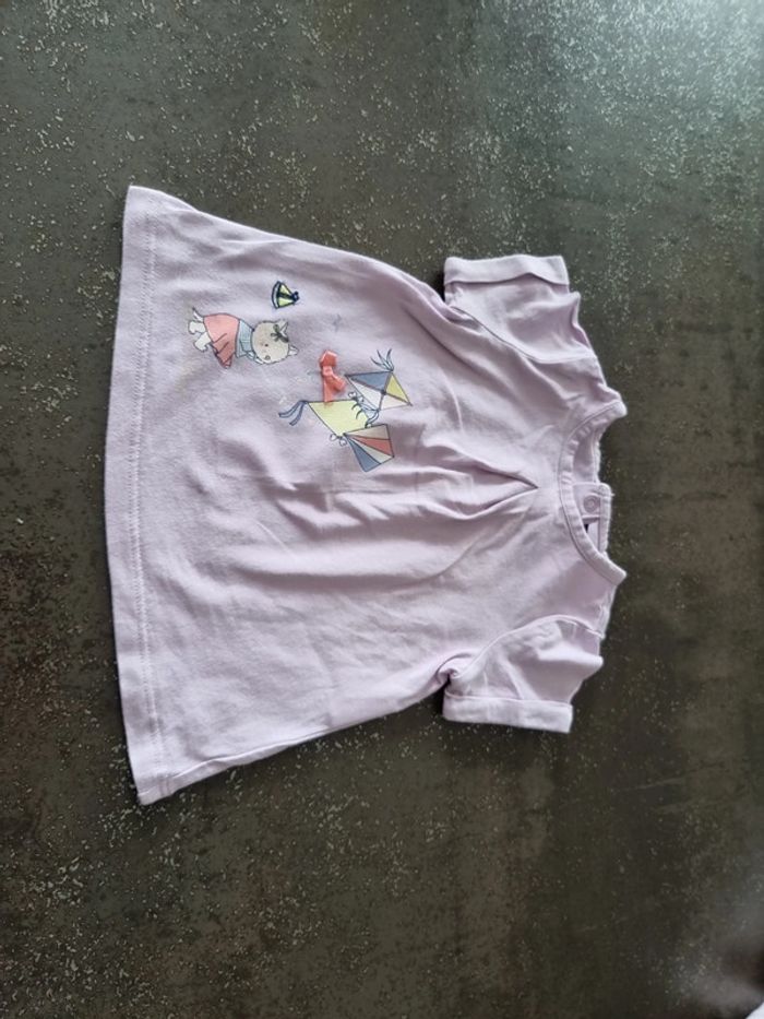 Tee shirt manches courtes en 12 mois