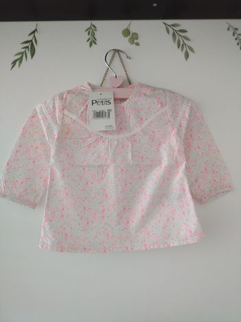 Chemise neuve bébé fille 9 mois LCDP