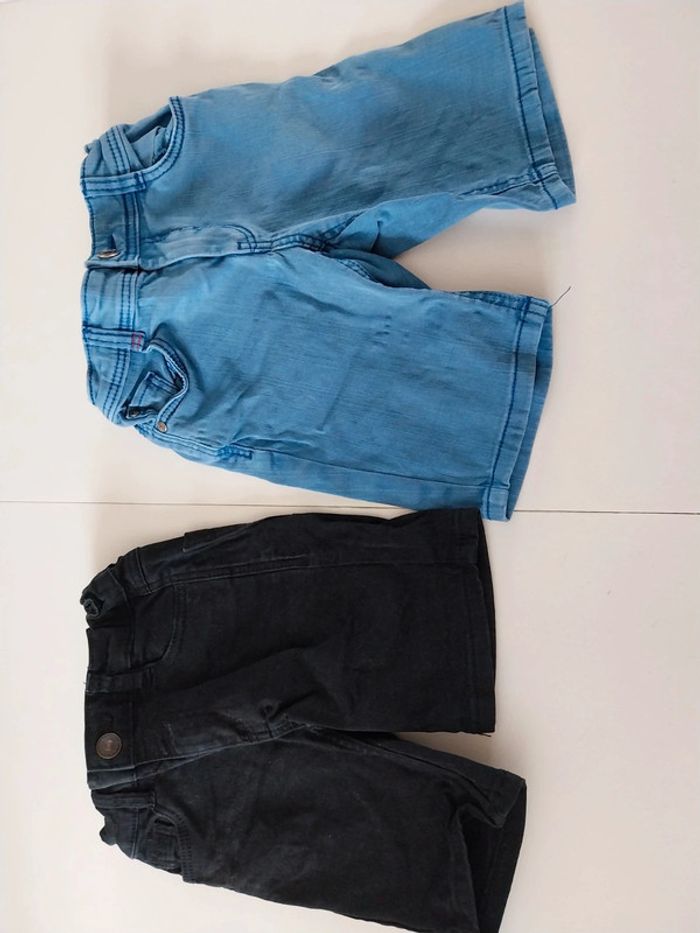 Lot 2 shorts en jean 4 ans - photo numéro 2