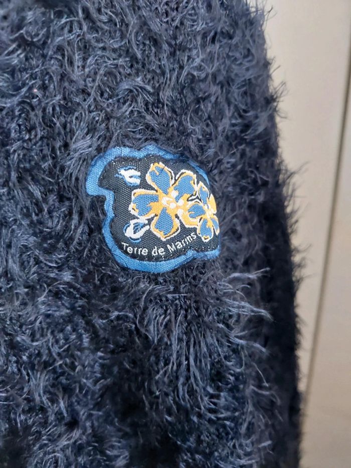 Gilet bleu Terre de marins taille 8 ans - photo numéro 3