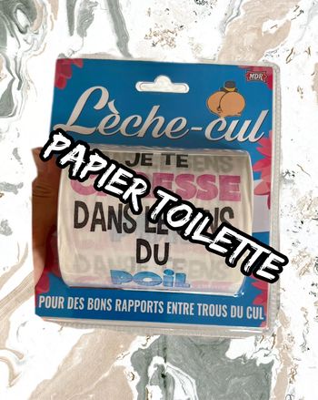 Papier toilette Kdo cadeau humour lèche cul