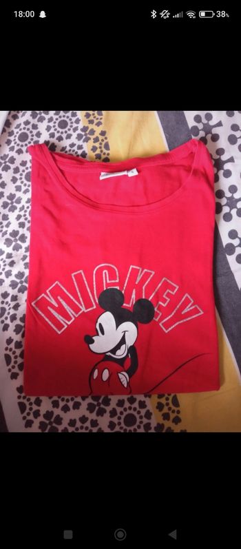 T-shirt rouge Mickey