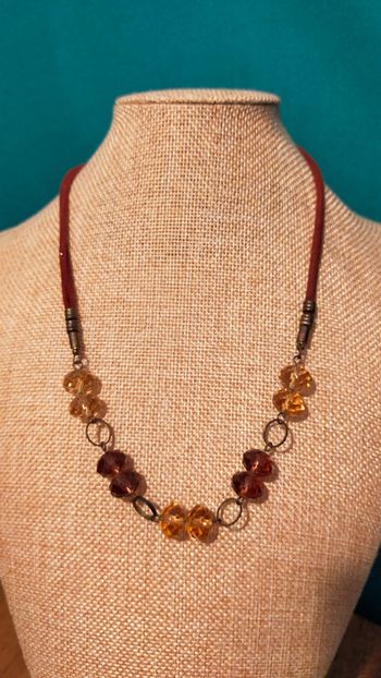 Collier vintage signé ldadpr– Collection Sable & Ébène