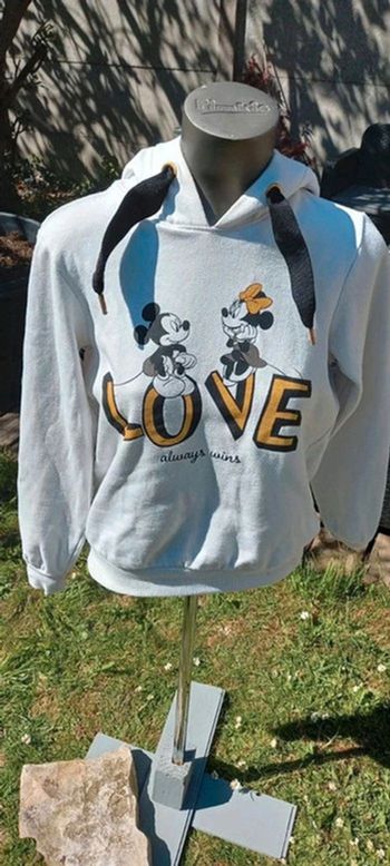 Sweat à capuche Minie et Mickey