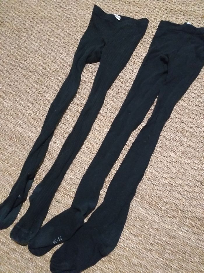 2 collants noirs 31 34  Monoprix